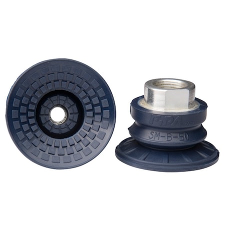 Fipa Bellows vacuum cup diam. 52 mm, NBR blue, fitting G3/8-female 22.050.185.1